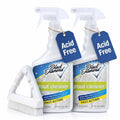 Ultimate Grout Cleaner for Tile Floors — Acid-Free Deep Cleaner Removes Grease, Dirt & Soap Scum Without Damaging Grout — Safe for Marble and All Natural Stone (2-QTS W Brush) - size: 32 Fl Oz (Pack of 2)
