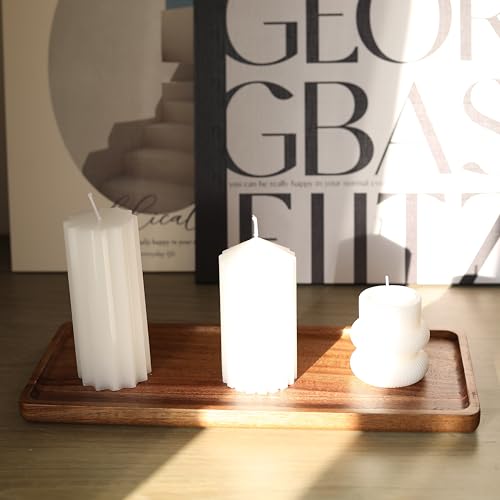 Bathroom Vanity Tray, Bathroom Tray for Counter, Toilet Tank Tray, Wood Bathroom Tray for Organizing and Home Decor (13.8 x 6 x 0.8 inch) - size: 13.8" x 6" x 0.8"
