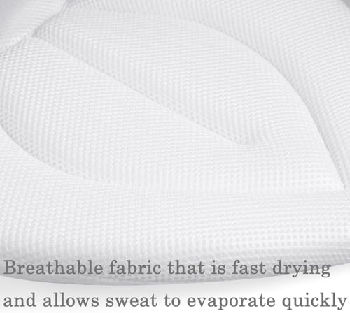 PandaEar Baby Bath Pad for Infant Newborn | Soft Flower Petals for Sink Bathtub Essentials Shower Gift (Grey) - color: Grey