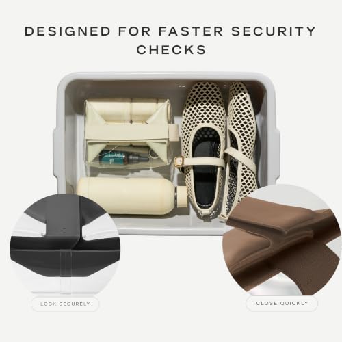 Cadence Parcel - Clear Travel Kit with Zipperless Magnetic Closure - Rose, Extra Large - Durable, Leak-Resistant and TSA Approved Toiletry Bag - Modular Organization - Recycled TPU (4 Qt) - color: Rose, size: Extra Large