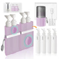 Travel Bottles for Toiletries, TSA Approved Travel Shampoo and conditioner Bottles with Suction Cups, Pink - color: Pink