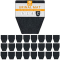 SAVUK Urinal Mats Non-Slip Non-Adhesive Water Absroption Bathroom, Restaurant, Gym, Restroom Toilet Floor Pad for Men and Women Hexagon Shaped Dark Gray Commercial Splash (24 PACK) - style: 24 PACK