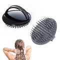 2pcs Scalp Massager Shampoo Brush for Dandruff Removal and Hair Growth, Shower Washing Hair Scrub Brush Tool for Women Men Pet (Black & Grey)
