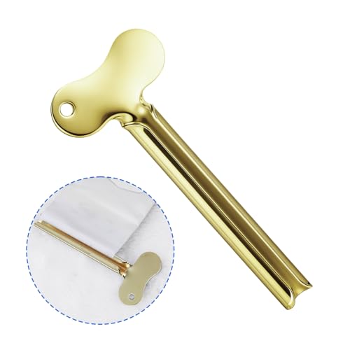 Mabor 3Pcs Toothpaste Tube Squeezer Tool, Metal Toothpaste Key Squeezer | Stainless Steel Roller Tube Wringer Dispenser Tools for Paint Cream Cosmetic Hair Dye