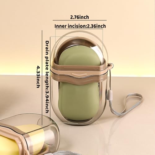 Plastic Travel Bar Soap Dish Holder Case Saver Container for Traveling for Shower Bar