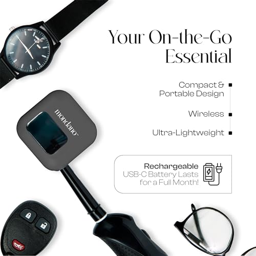 Mondano UV-C Toothbrush Sanitizer and Holder, Toothbrush Case - Manual/Electric Toothbrush Cover for Any Toothbrush Head - Rechargeable Toothbrush Travel Case, Tooth Brush Cover Cap for Home - color: Midnight Black