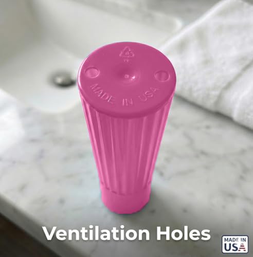 American Comb Toothbrush Holder - Pink, Made in USA, with Ventilation Holes, for Toothbrush Covers, Toothbrush Holder, Toothbrush Soft, Durable Design, Hygienic Bathroom Accessory - color: Pink