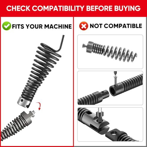 4-Piece Drain Snake Heads(7/8Inch)–Includes 4-Blade Saw Cutter,Spade Cutter&Augers–Compatible with K-1500,K-750 & 7/8"-1" Cables for 3" to 6" Pipes–Works with RIDGID,C-8,C-9,C-10 Cables - style: 22mm(7/8Inch)