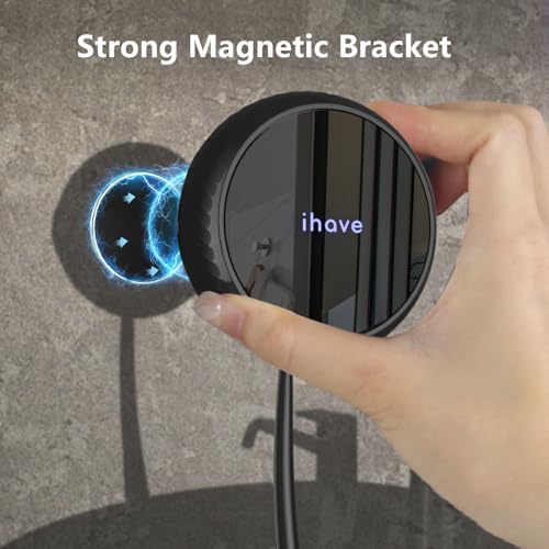 iHave Toothbrush Sanitizer Holder: Auto-Cycle UV Disinfection & Magnetic Wall-Mount for Manual & Electric Brushes | Portable Toothbrush Holders for Home & Apartment,Bathroom Decor & Travel Essential - color: Upgraded White