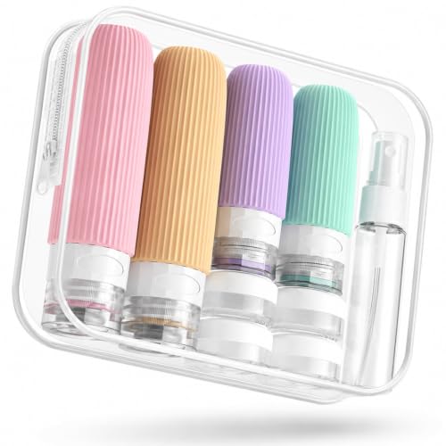 Mrsdry 16 Pack Travel Bottles Set, TSA Approved Leak Proof Silicone Squeezable Containers for Toiletries, Refillable Travel Accessories for Conditioner, Shampoo, Lotion & Body Wash Accessories - color: Mint, size: Mudium