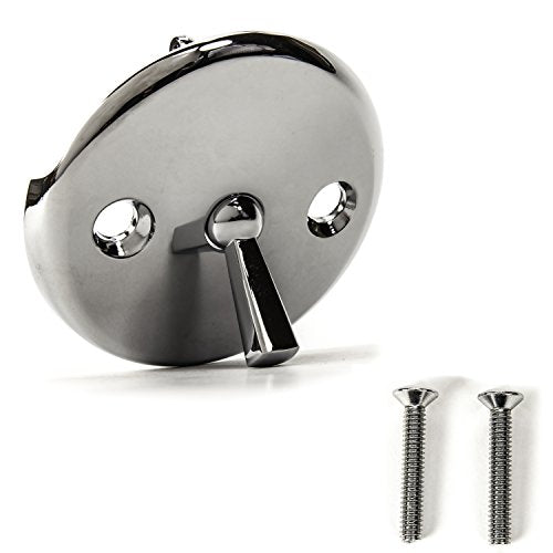 PF WaterWorks PF0960-CHBath Tub/Bathtub Drain Trip Lever Overflow Face Plate with Matching Screw for Waste and OverflowChrome - color: Chrome, style: Trip Lever