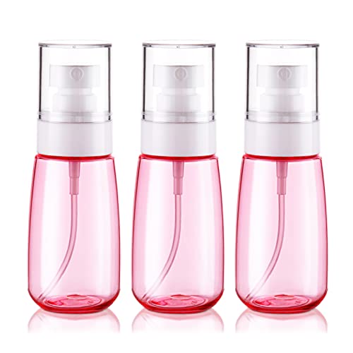 Cosywell Travel Size Spray Bottle TSA Approved 2oz 60ml 3 Pack Leak Proof Fine Mist Spray Bottles Empty Plastic Refillable Mist Sprayer for Perfume Essential Oils Toners Rose Water Cosmetics (3Pink) - color: 3 Pink, size: 2 oz