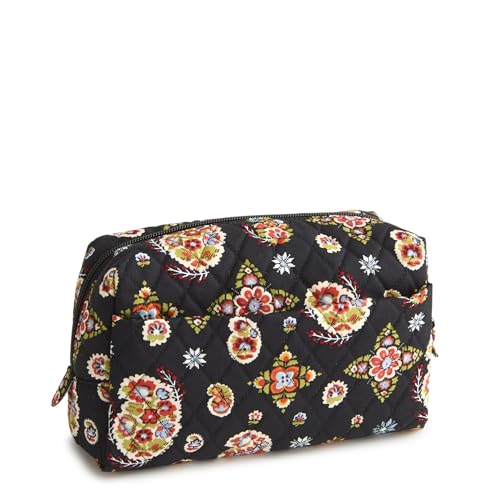 Vera Bradley Women's Cotton Nfl Medium Cosmetic Makeup Organizer Bag (Multiple Teams Available) - color: North Star Sky, size: One Size
