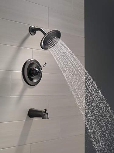 Delta Windemere 14 Series Bathtub and Shower Faucet Set, Oil Rubbed Bronze Shower Head and Handle Set, Valve Trim Kit, Oil Rubbed Bronze BT14496-OB (Valve Not Included)