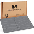 MOPHONICHOME Extra Large Stone Bath Mat 32 x 20 inches - Diatomaceous Earth Bathroom Stone Mat, Non Slip Quick Dry Diatomite Bathroom Rug, Absorbent, Modern Design, Easy to Clean, Dark Gray - color: Extra Large Dark Gray