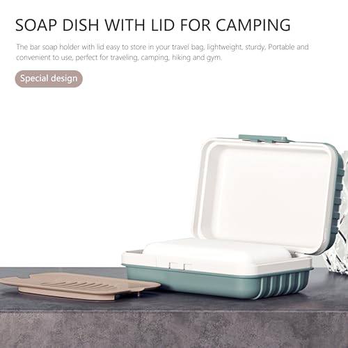 Travel Soap Container, Portable Travel Soap Case, Soap Dish with Lid for Camping, Outdoor, Bathroom, Hiking Traveling (3pcs 3 Color)