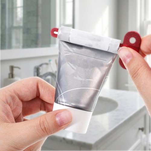 10 Pcs Metal Toothpaste Squeezer, Tube Squeezer Tool Toothpaste Roller Tube Wringer for Extruding Toothpaste Facial Cleanser Cosmetics