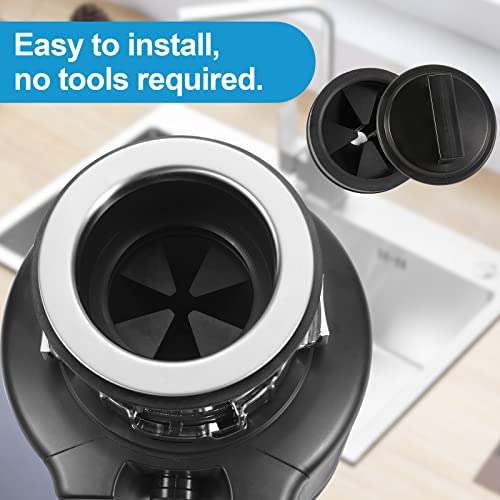 RQYEKDO 3 1/8" Rubber Disposal Splash Guard Fits Waste King,Whirlaway,Sinkmaster,GE | Rubber baffle stops splashes & noise; fits 3 1/8" disposals, easy install & clean, replacement sink drain stopper - color: b_3 -1/8 " (1+1）