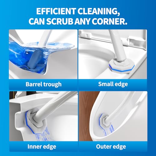 100pc Bulk Toilet Wand Refills - Disposable Toilet Brush Replacement Heads, Pack for Household Cleaning Bathroom cleaners Compatible Heads,washroom mats Brush Cleaning System,Clean Refill Pads.