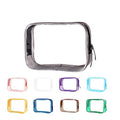 Buminee Clear Pouch Small, 6.6"x2.3"x4.7" TSA Approved Toiletry Bag, Travel Bags for Toiletries, Cosmetic Bag for Women and Men - 1 Pack Black - color: black 1 Pack