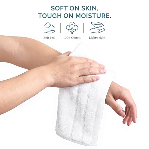 Casa Platino White Washcloths 24 Pack - 13x13 inches - 100% Cotton - Premium Quality Wash Cloths for Bathroom - Well Stitched, Soft & Highly Absorbent Washcloths Set - Ideal for Hotel, Spa & Salons - color: 02: White, size: 24 Piece Wash Cloth