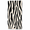 HGOD DESIGNS Zebra Towels, African Zebra Print Black and White Pattern 100% Cotton Soft Bath Kitchen Hotel Spa Towels 15"X30" - color: Towel-45