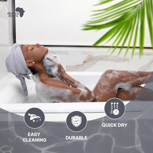 MOTHER AFRICA African Net Sponge Authentic with Knots 2 Pack Black Owned Exfoliating Body Scrubber Bath Sponge for Shower Washcloth Loofah Gentle Deep Cleansing Back Scrubber Face & Body Men & Woman - color: Grey & Black