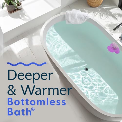 SlipX Solutions Bottomless Bath, Essential Overflow Drain Cover for Bathtub, Best Bath Accessories for Women, Adds Inches of Water to Your Tub for Deeper Soak, 4" Diameter, Coral - color: Coral