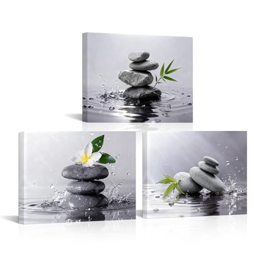 DuoBaorom Spa Sage Green Wall Art Zen Pictures Bathroom Decor