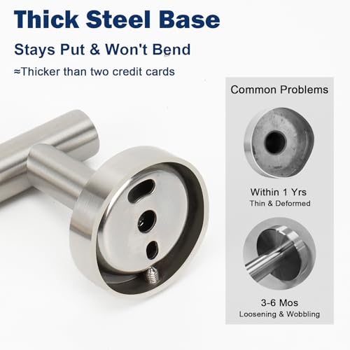 NearMoon Bathroom Toilet Paper Holder, Premium SUS304 Stainless Steel Rustproof Wall Mounted Toilet Roll Holder for Bathroom, Kitchen (1 Pack, Brushed Nickel) - color: Brushed Nickel