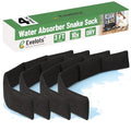 Evelots Water Absorber Snake Sock - 4 Pack-Reusable Water Barrier - Absorbs 10 Times its Weight-Great for Leaks & Spills from Doors, Windows, Water Tank, Heavy Rain, Shower Tub-3 Feet Long - size: Pack of 4