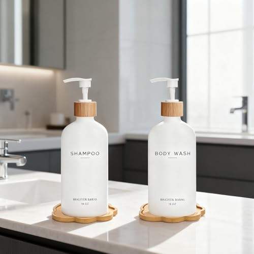 Bamboo soap Dispenser Tray, Bathroom Countertop T ray Kitchen T ray Bamboo Tray Sink T ray Dresser Jewelry Ring Dish, Comestic Holder Bathtub Organizer, Ideal for Jewelry, (5.12" ×5.12")-2 Pack
