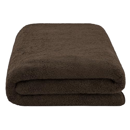 Cotton Paradise 100% Cotton Turkish Towel, Soft Absorbent Quick Dry, 40x80 Oversized Bath Sheet Towel, Chocolate Brown - color: Chocolate Brown, size: 1 PC 40x80"