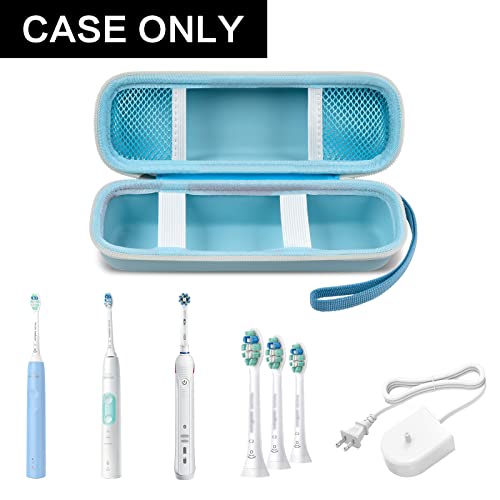 GWCASE Toothbrush Travel Case Compatible with Oral-B Pro 1000 2000 3000 3500 5000 7500/ for Philips Sonicare ProtectiveClean 4100 6100 5100 6500 7500 Rechargeable Electric Toothbrush (Box Only) -Blue - color: Blue
