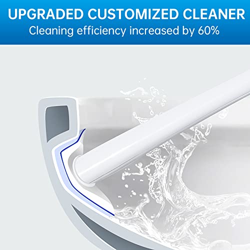 Aimery 60 Counts Blue Disposable Toilet Bowl Cleaning Wand Refills Compatible with Much Wands