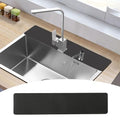 Customizable Kitchen Sink Faucet Mat: 30"Lx5.5"W Absorbent Splash Guard | Non-slip Fabric Rubber Mat, Cut to Fit Oval Rectangle Square Faucet & 2,3,4 Holes Irregular Sink with Soap Dispenser Air Gap - size: 30"Lx5.5"W-1PC