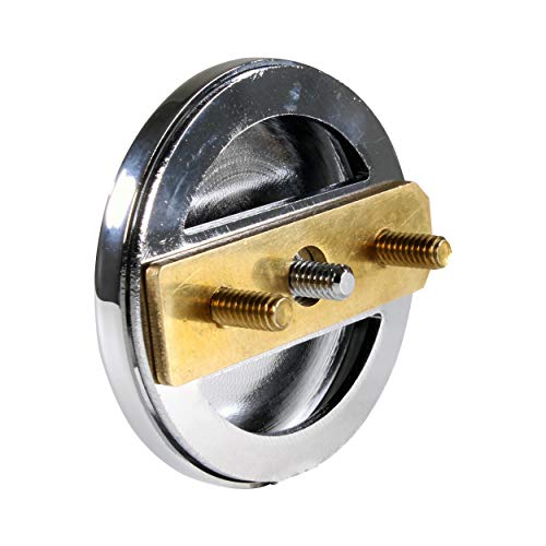 Westbrass Floating No-Hole Overflow Faceplate, Polished Chrome, D980R-26 - color: Polished Chrome, size: 1 Pack