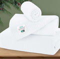 VOOVA & MOVAS White Towels for Bathroom, 100% Cotton | Quick Dry | Soft | Thick, 3 Piece Towel Set, 1 Large Bath 30" x 56", 1 Hand 18" x 28", 1 Wash Cloth 13" x 13", Bathroom Essentials - color: White, size: 3 PC Bathroom Towel Set