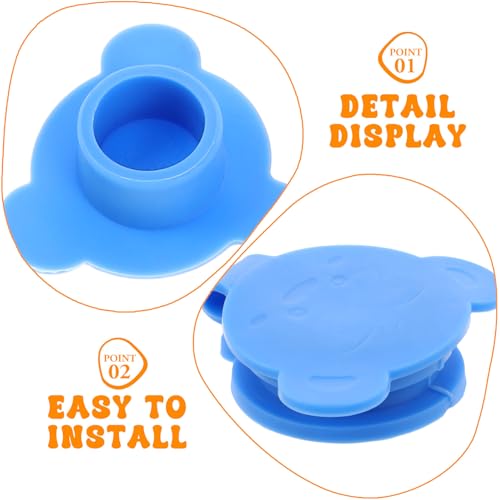 DOITOOL 5pcs Bathtub Drain Plug Stoppers Silicone Tub Stopper Set Multi-Color Bath Basin Cover Leak Proof Bathroom Accessories