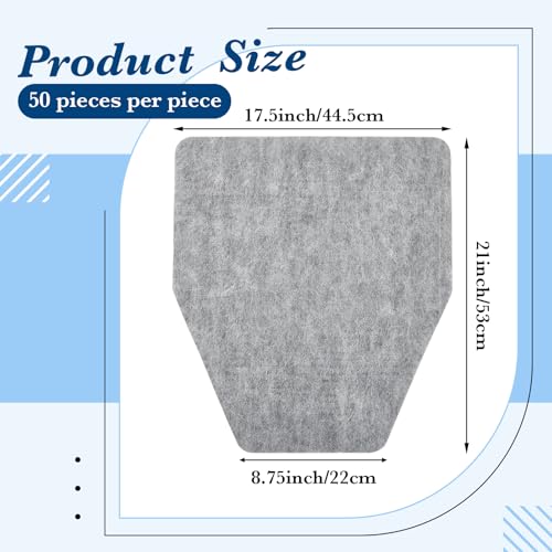 50 Pcs Disposable Urinal Mats for Men Bathroom Commercial Urinal Pads for Mens Room Toilet Mats Non Slip Water Absorption Deodorization Toilet Floor Protector from Urine, Gray(Hexagon) - style: Hexagon