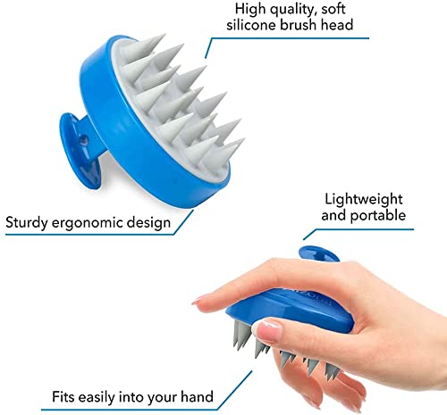 Nizoral Anti-Dandruff Shampoo 7oz and Scalp Massager Brush Bundle