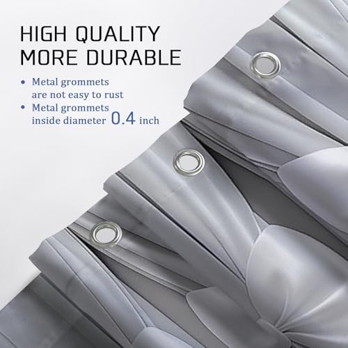Bow Shower Curtain, Elegant Modern Ribbon Curtain N/a Gray Polyester Waterproof Toile Cloth Shower Curtains for Home Bathroom Toile Hotel Decor 72x72 Inch - size: 72"W x 72"L (Pack of 1)
