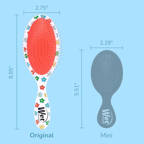 Wet Brush Disney Winnie The Pooh Original Detangler Hair Brush, Flexible Bristles Gently Detangle All Hair Types, Works on Wet or Dry Strands, Ergonomic Handle, Reduces Breakage, Hunny Pooh - color: Hunny Pooh