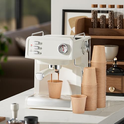 SIUQ 400 Pack 3 oz Kraft Paper Cups, Disposable Bathroom Cups, Mini Mouthwash Cups, Hot/Cold Beverage Drinking Cup for Gargle Espresso Juice Medicine (Brown) - style: 3oz-400pack
