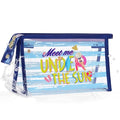 COSHAYSOO Sunscreen Bag Clear Makeup Toiletry Pouch Beach Vacation Essentials for Women Teen Girls Trip Gifts Summer Pool Travel Must Have Accessories Waterproof Stuff - color: Multi-Under the Sun