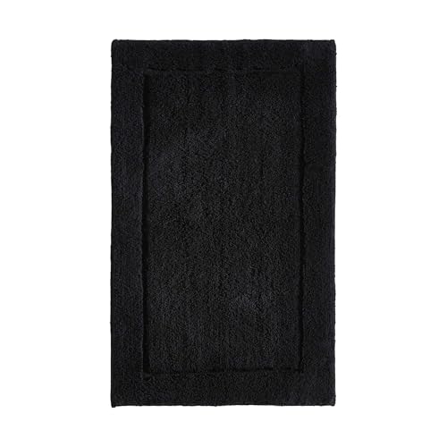 Calvin Klein - Bathroom Rug, Soft & Absorbent Bath Mat, Modern Bathroom Essentials (Essence Black, 24" x 40") - color: Essence Black, size: 2' x 3'4" (Rectangular)