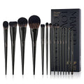 Makeup Brushes Set Jessup Make up Brushes 14Pcs Black Kabuki Foundation Eyeshadow Contour Concealer Powder Eyeliner Crease Eyebrow Blending Brush, T336 - color: B-Matte Black-14pcs, size: Full Brush Set