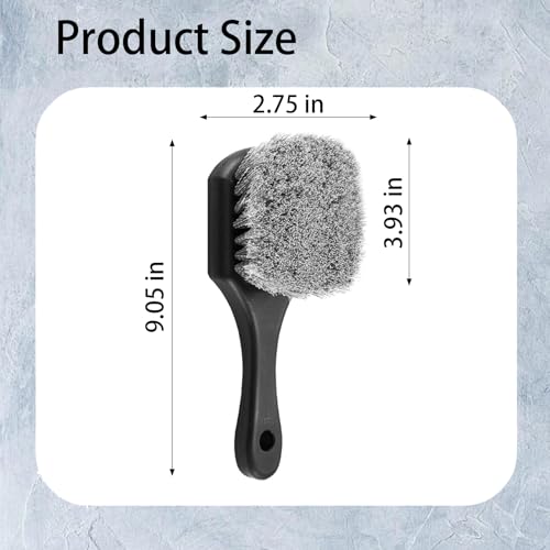 10-Piece Heavy-Duty Scrub Brushes Set with Bird Bath Scrubber and Crevice Tools for Outdoor, Kitchen, Bathroom, Tire & Wheel(Grey) - color: Gray