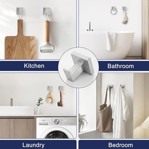 Lairuier 5-Piece Brushed Nickel Bathroom Hardware Set, Bathroom Accessories Set with Towel Bar, Toilet Paper Holder and 2 Towel Hooks SUS304 Stainless Steel Towel Bar Set Wall Mounted - color: Brushed, size: Set A