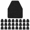 24Pcs Urinal Mats for Men Bathroom Commercial Urinal Floor Mats Urinal Pads for Mens Room Non Slip Splash Toilet Bulk Washable Disposable Large 17Inch x 20.5Inch - size: 24